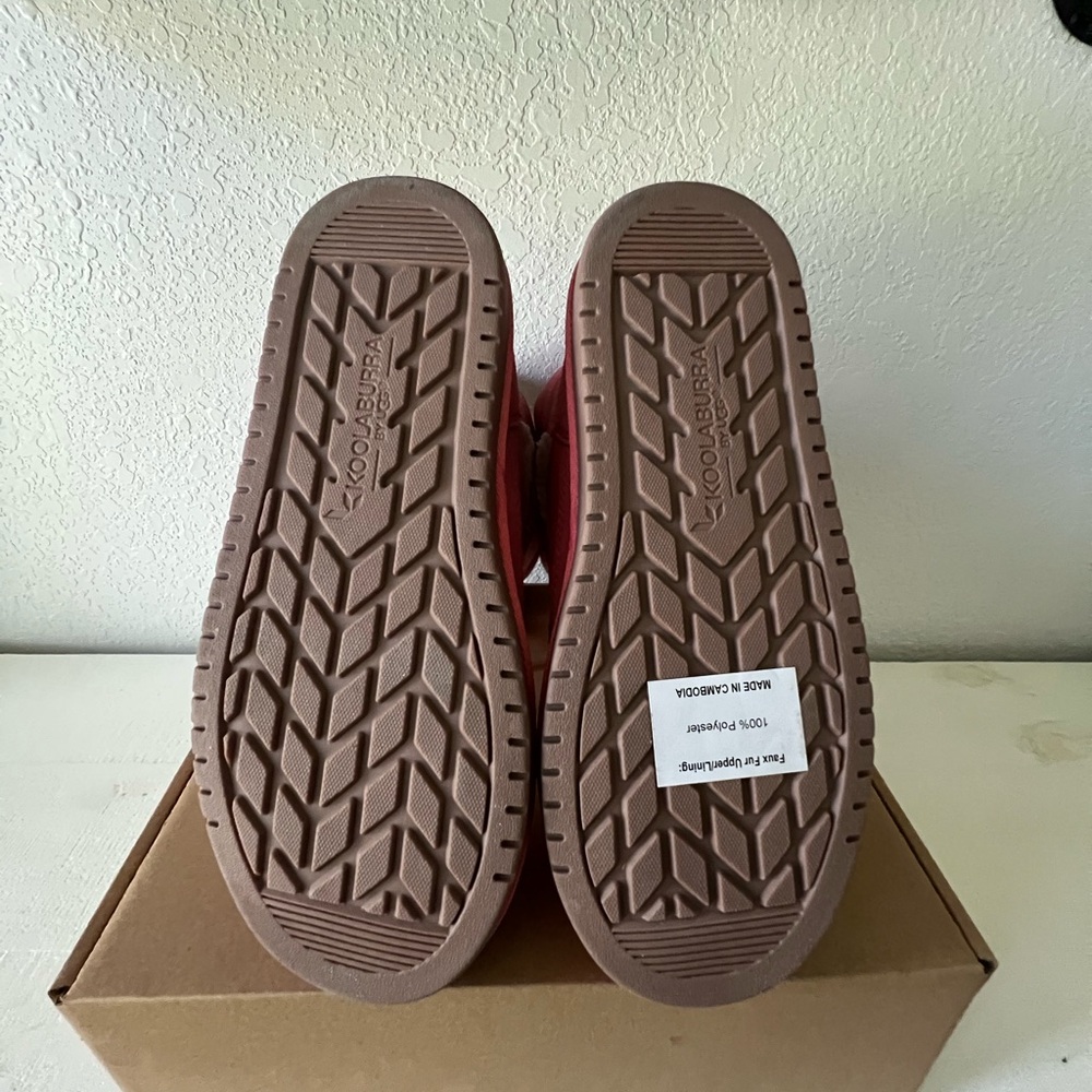 Koolaburra Pink Shearling-Lined Boots - Picture 4 of 6